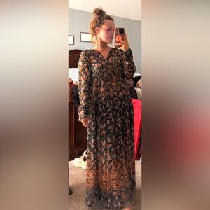 Free People see it through maxi dress